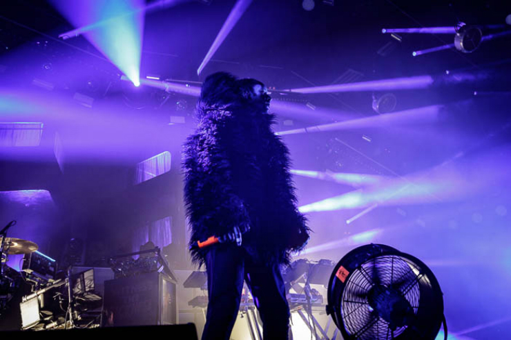 A photo of The Prodigy playing the Brighton Centre taken for Brighton Source by Sam Sesemann