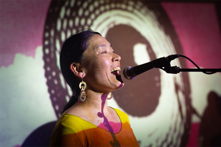 Yama Warashi performing at the Rosehill, Brighton