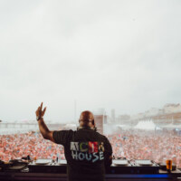 Carl Cox and Crowd at On The Beach Festival in the daytime