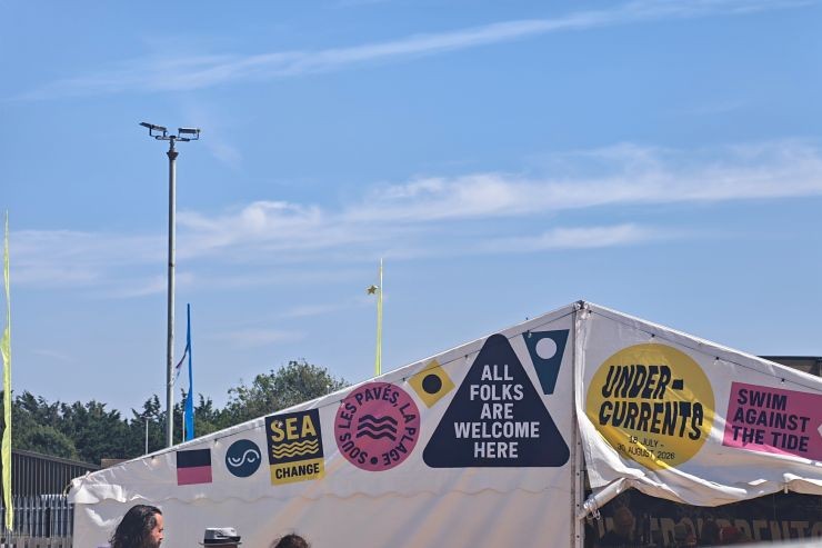 Tent and blue sky